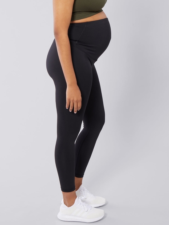 Isabel Maternity by Ingrid & Isabel Pants - Isabel Maternity by Ingrid & Isabel Black Active Leggings Crossover Panel Medium